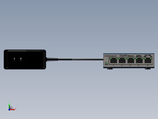 净齿轮+GS105+Enet+交换机前视缩略图