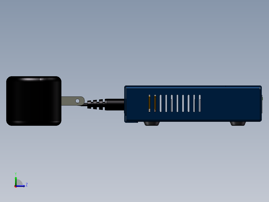 净齿轮+GS105+Enet+交换机左视图