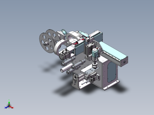 飞达贴标模组正等轴测缩略图