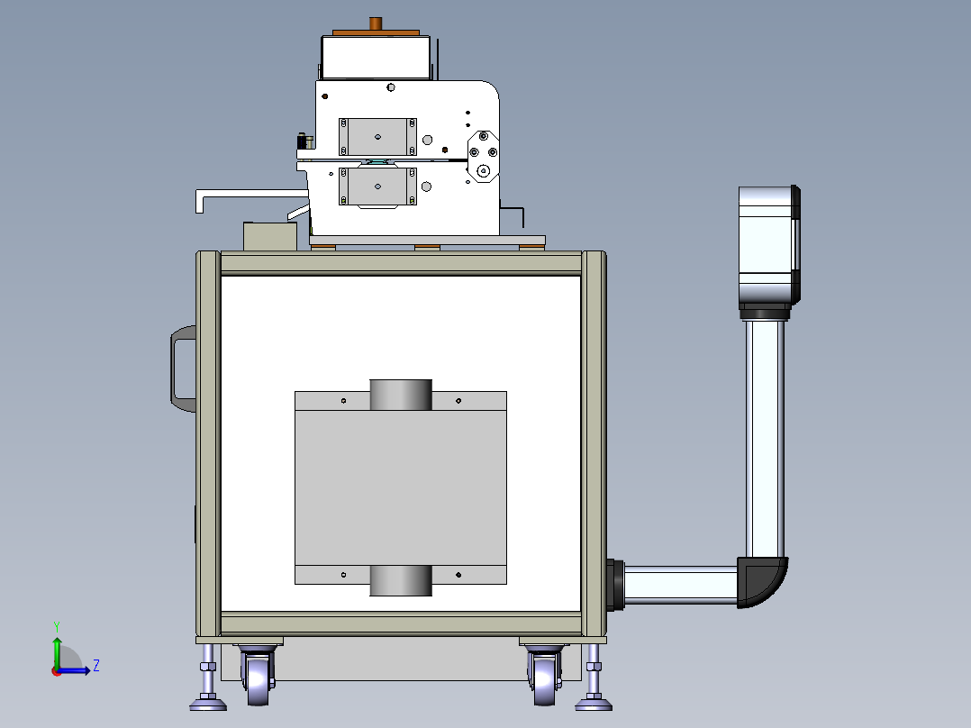 涂胶加热机左视图