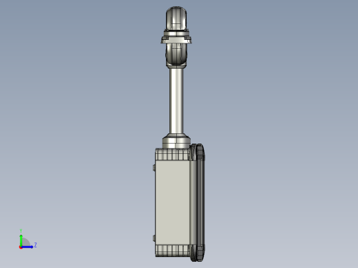 向下顶座+中间连接器+转角+箱体连接器+控制箱左视缩略图