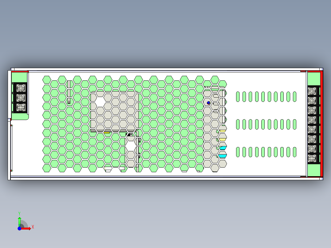 明纬NMP、UMP、MP系列可配置型电源合集前视图