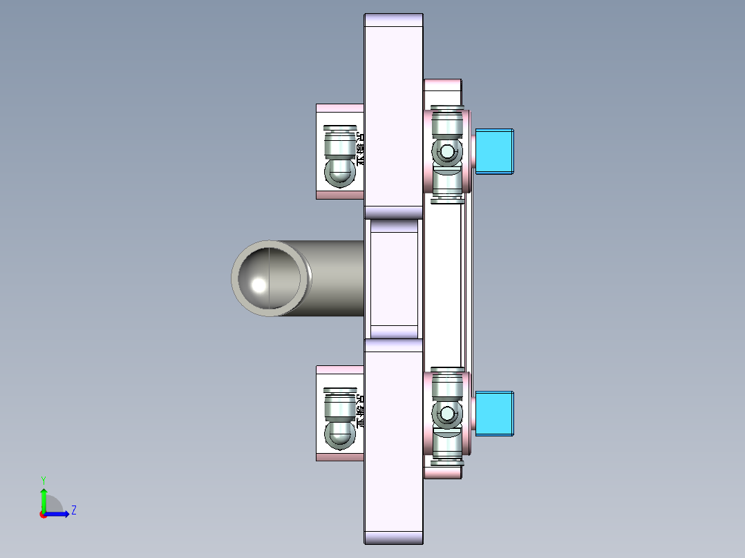 WATCH-手表CNC工装夹具三维模型CNC3-0701左视图