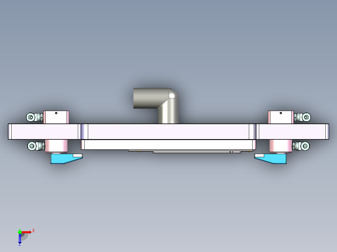 WATCH-手表CNC工装夹具三维模型CNC3-0701俯视图