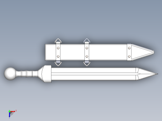 剑、宝剑(95)俯视缩略图