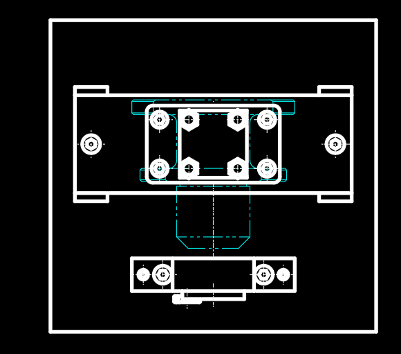 支撑杆体钻孔夹具装配图
