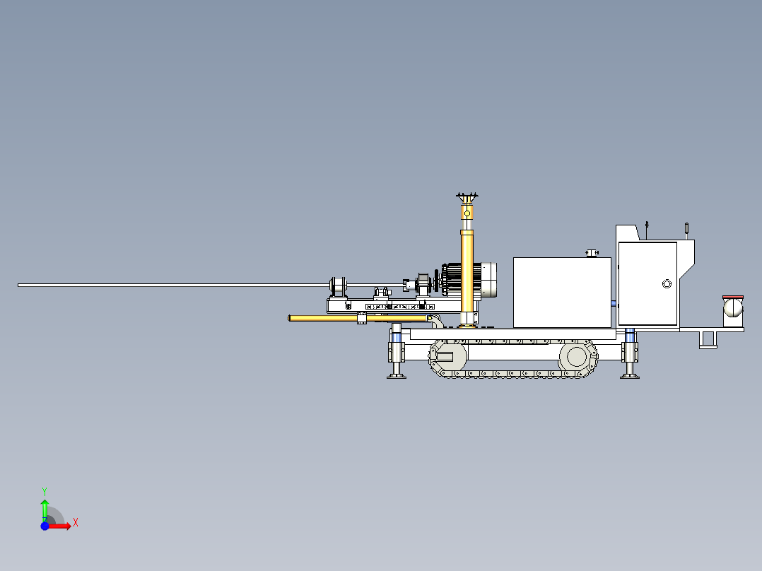 水平钻进钻机（step+exb+说明书）前视图