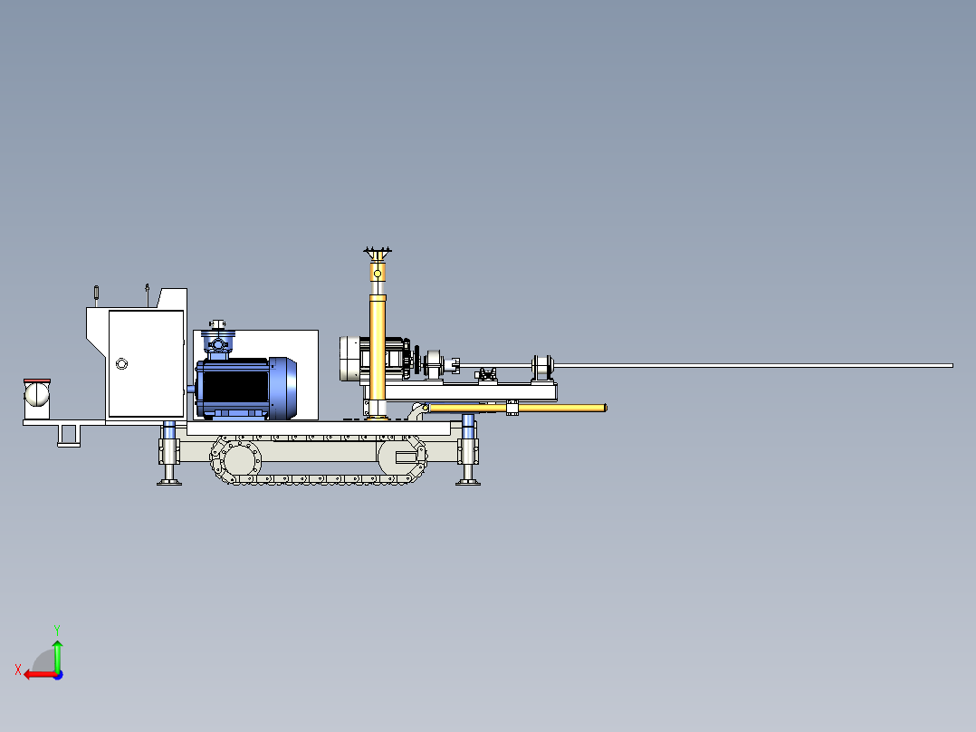 水平钻进钻机（step+exb+说明书）后视图