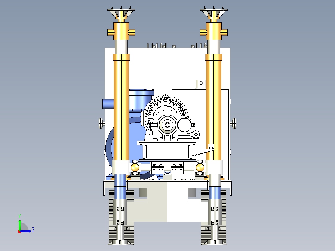 水平钻进钻机（step+exb+说明书）左视图