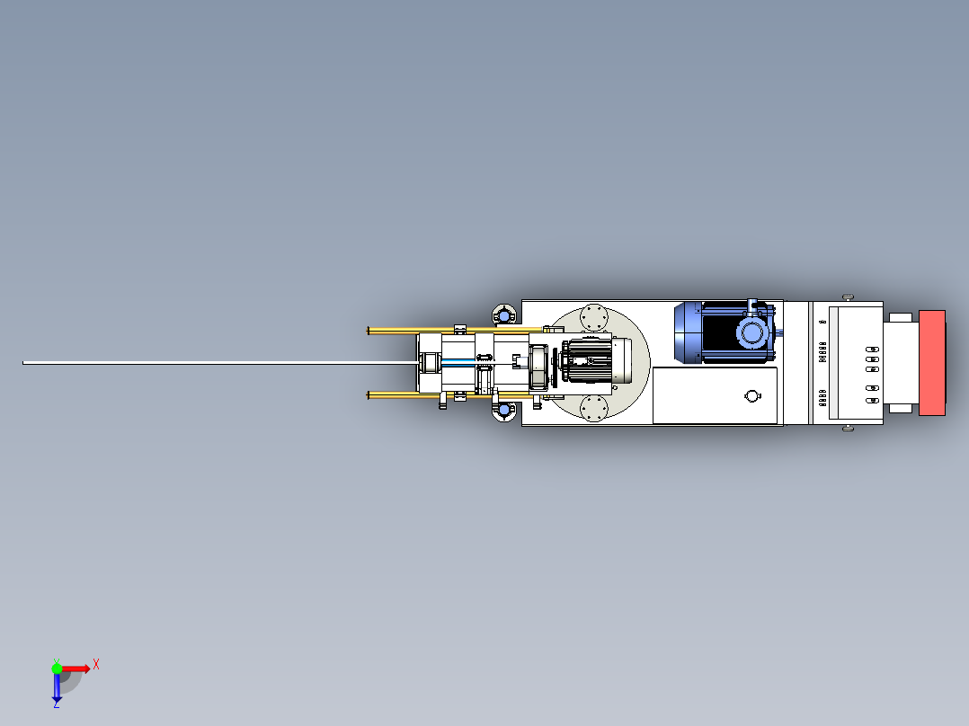 水平钻进钻机（step+exb+说明书）俯视图