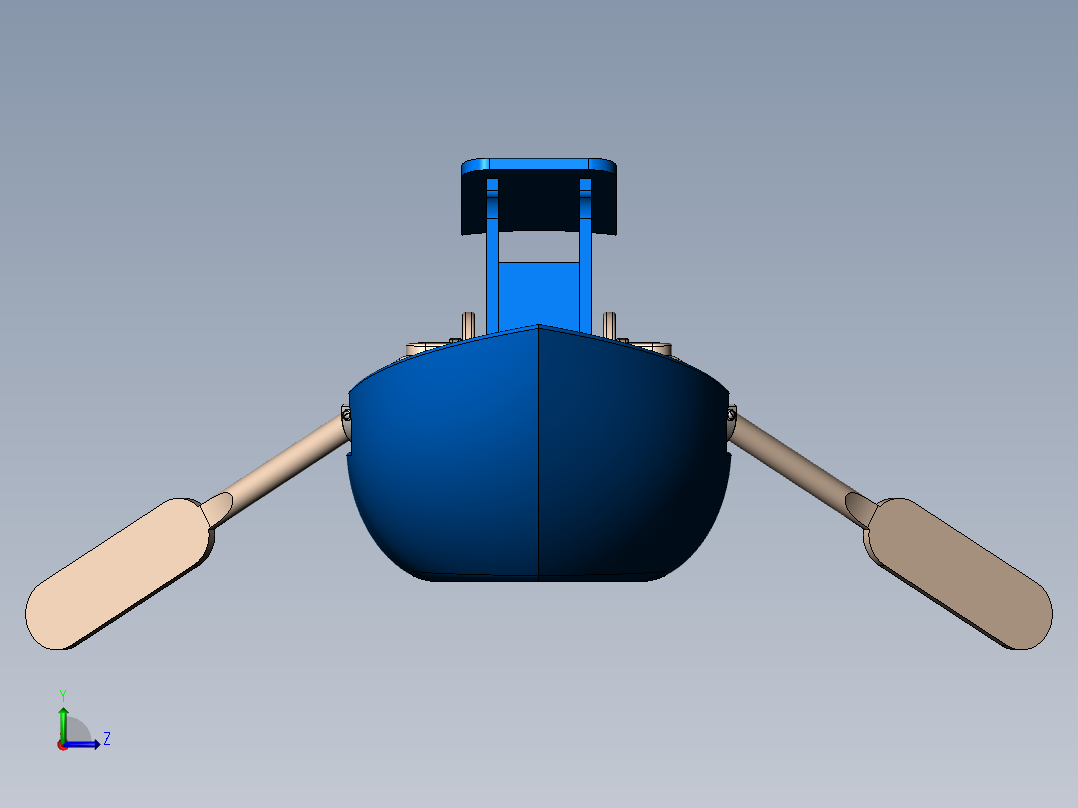 可动玩具船左视图