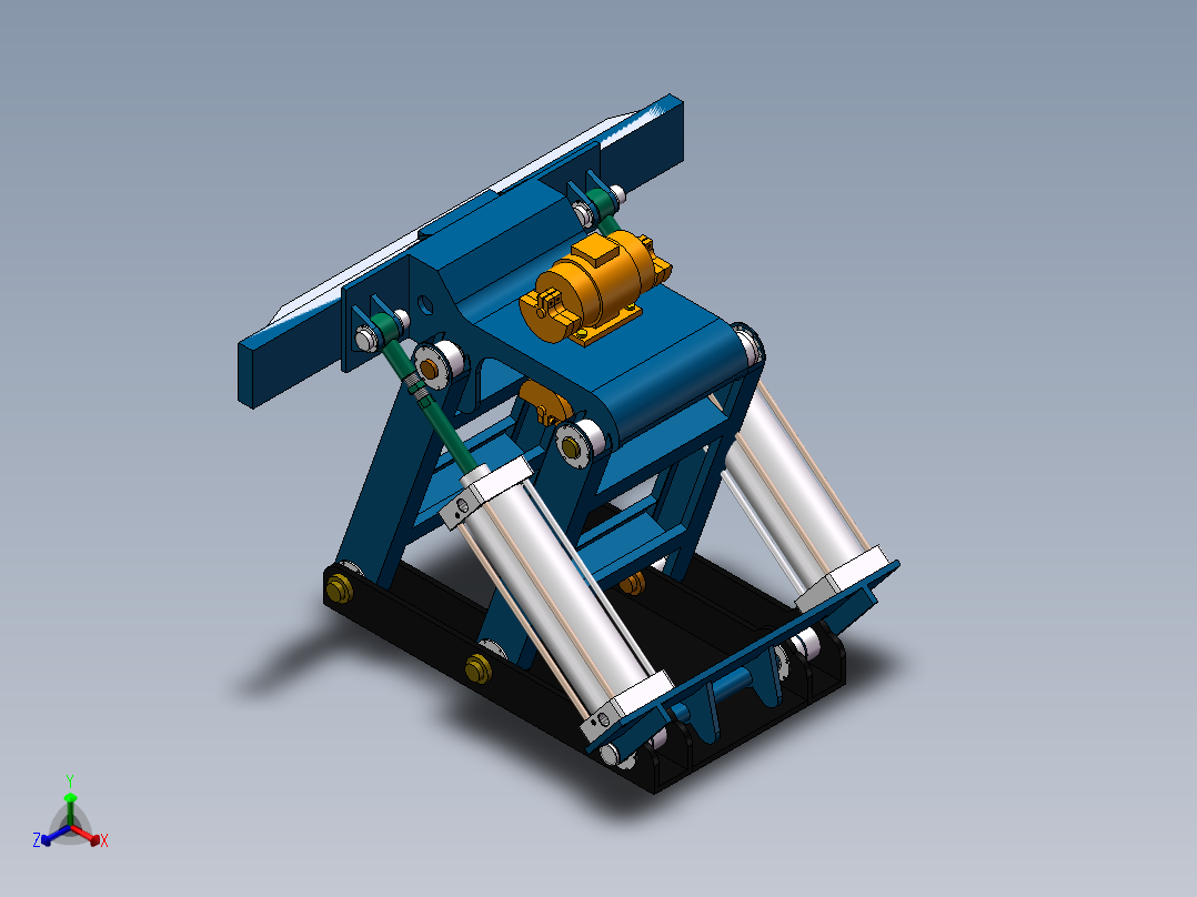 挤压机正等轴测图