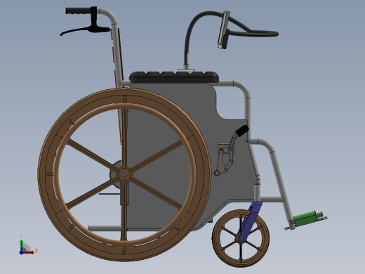 智能控制电动轮椅前视缩略图