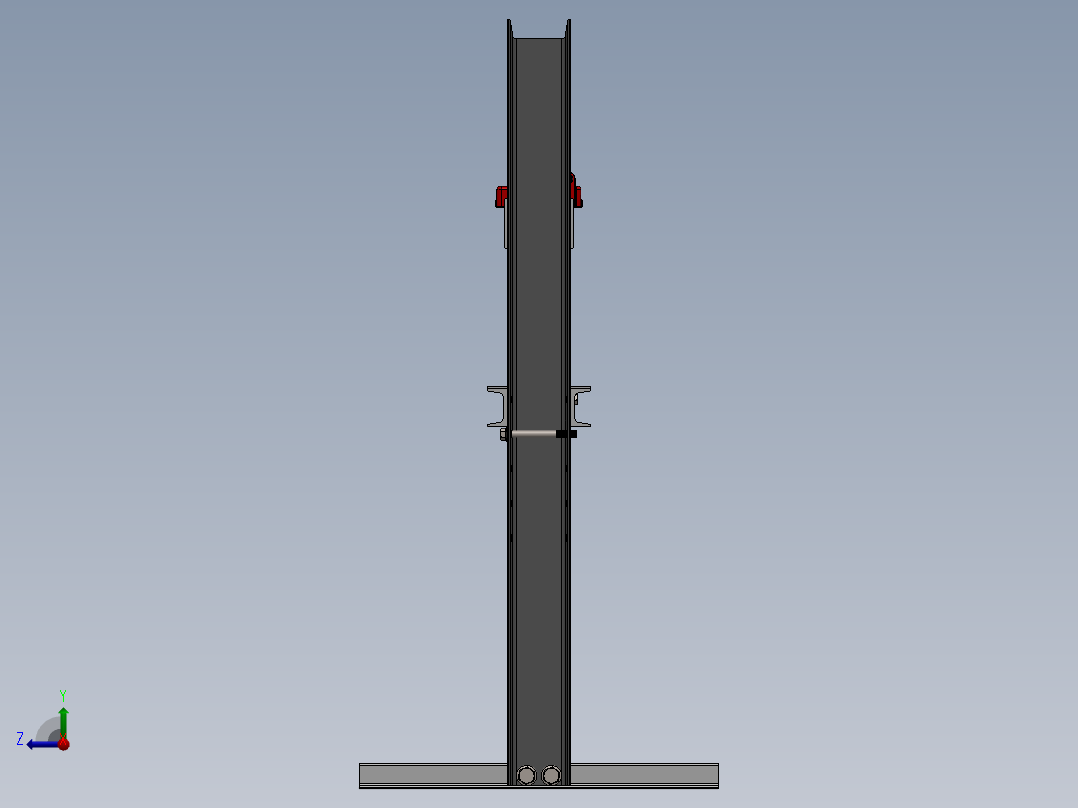液压机-全装配右视图