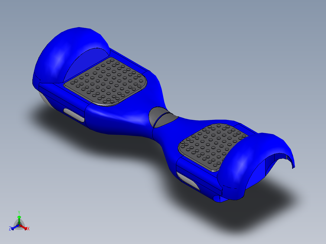 儿童平衡车正等轴测图