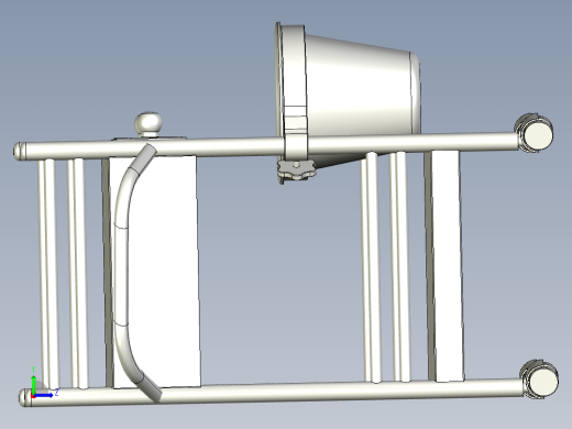 不锈钢一体手推车左视缩略图