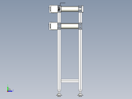 双层回流流水线左视缩略图