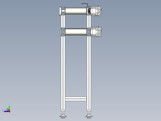 双层回流流水线右视缩略图