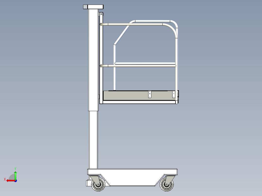 B3004077-升降平台后视图