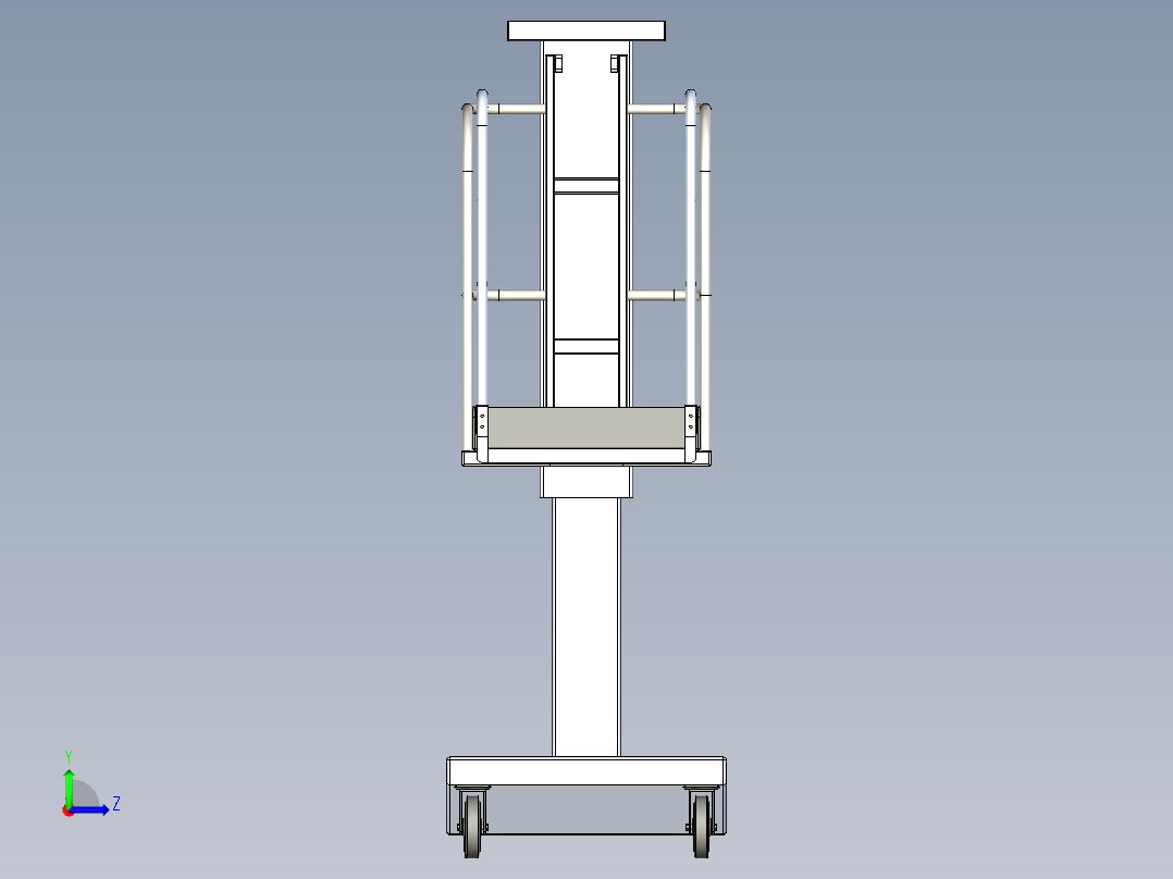 B3004077-升降平台左视图
