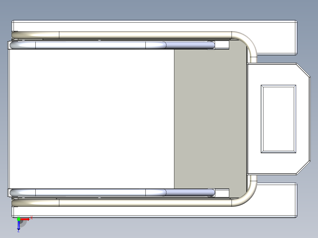 B3004077-升降平台俯视图