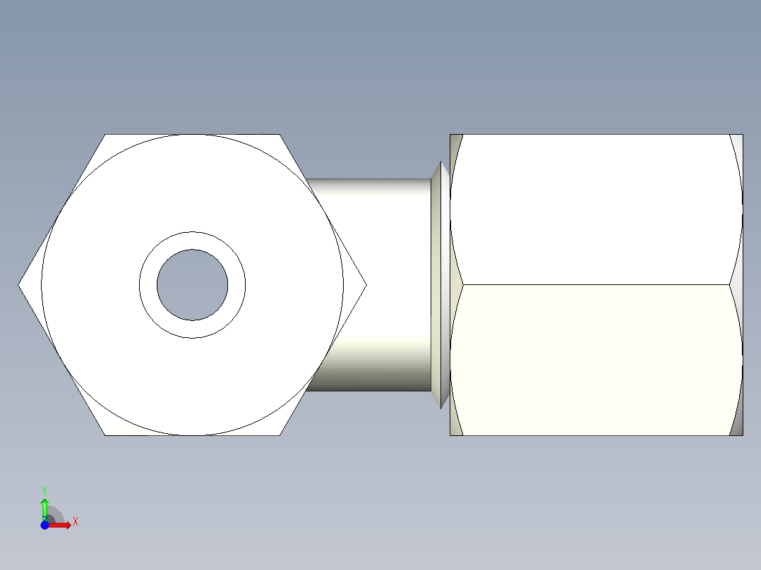 B3004557-连接 TEE 等管 6前视图
