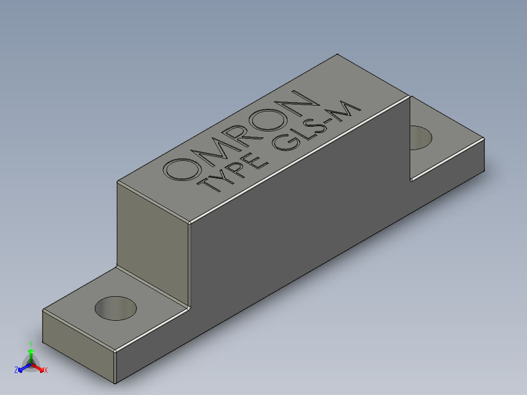 GLS-M1OMRON磁性开关正等轴测图