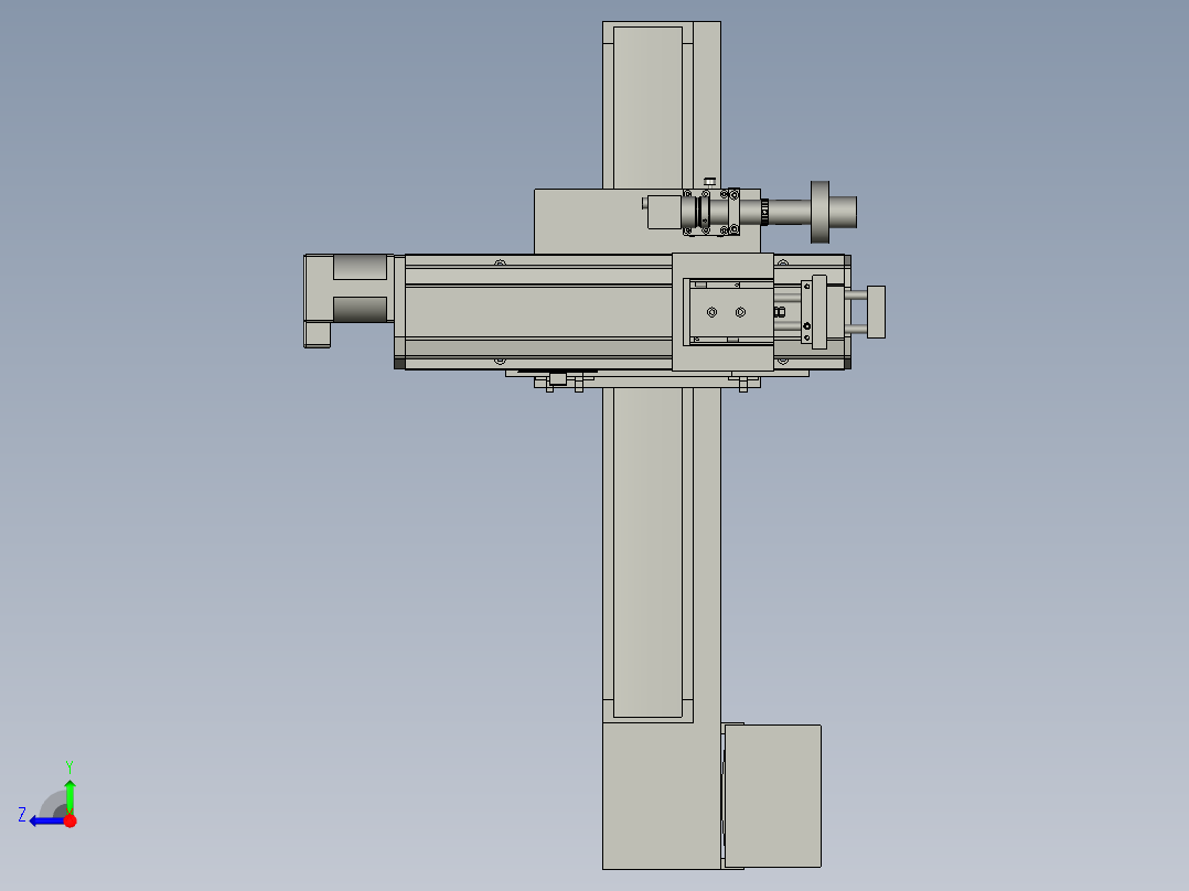 PCB-X轴-上下料模组右视图