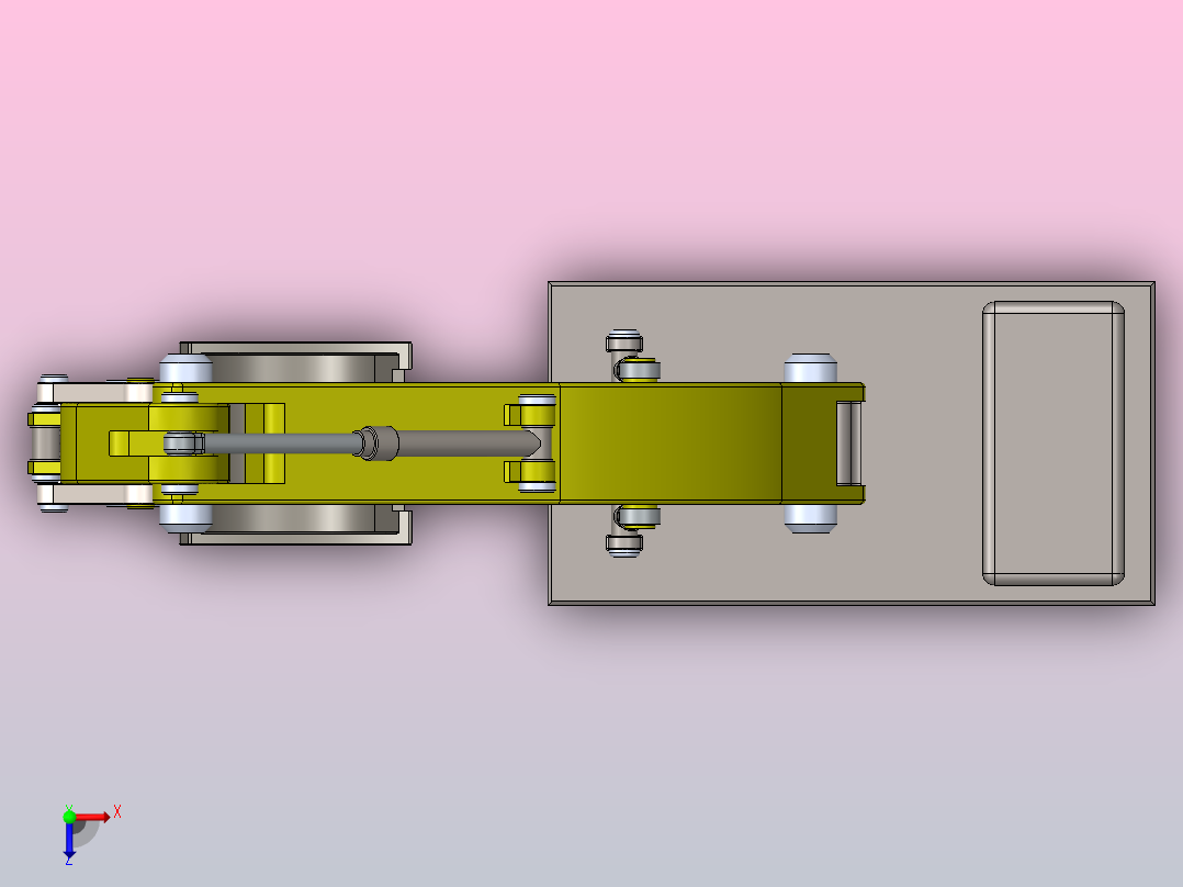 挖掘机俯视图