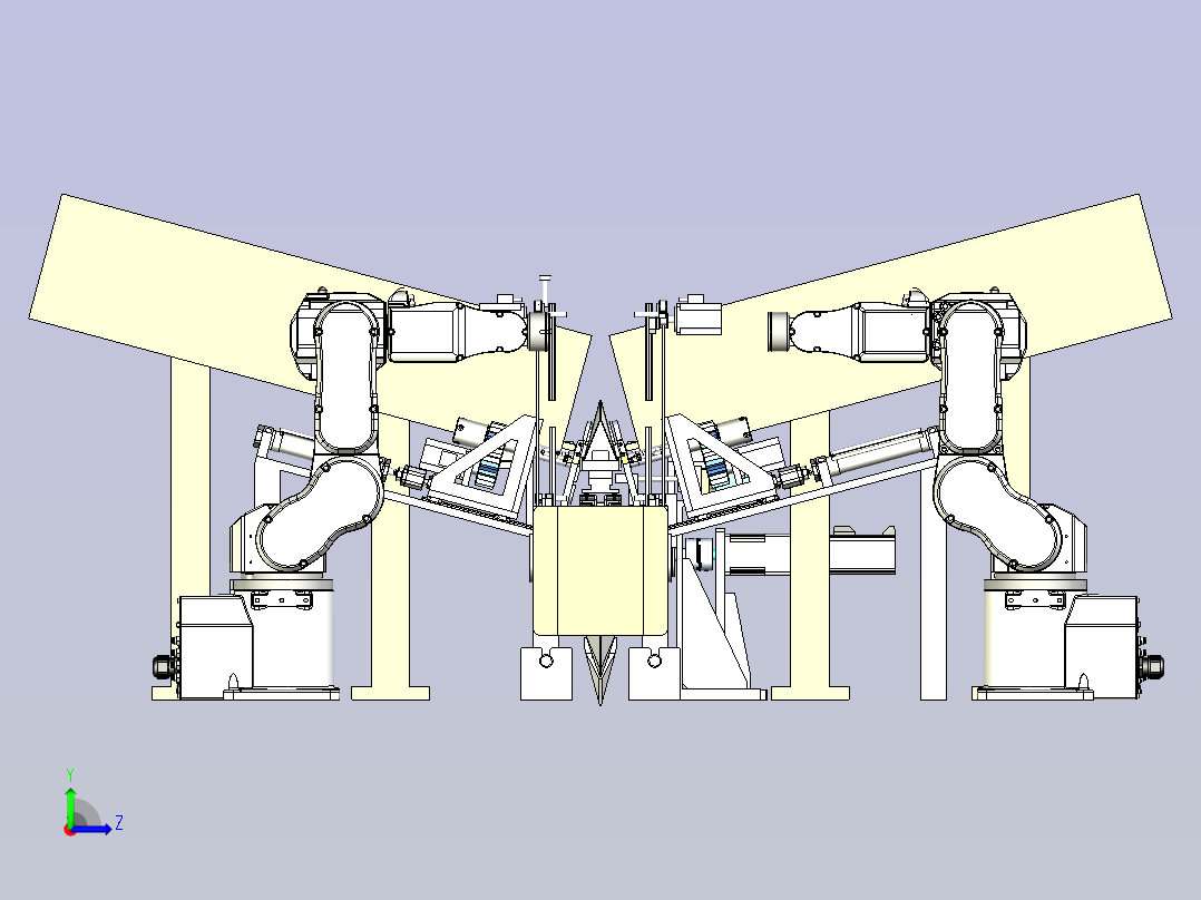 3M口罩自动化生产线3D模型左视图