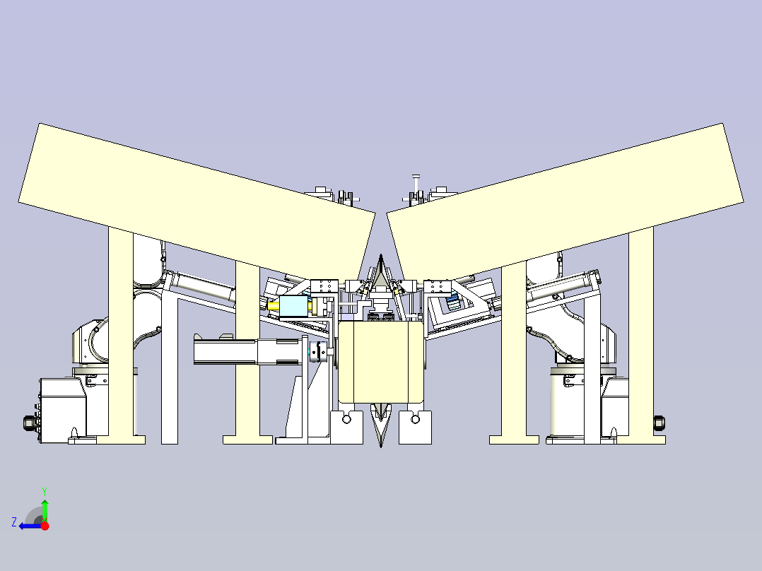 3M口罩自动化生产线3D模型右视图