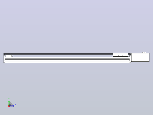 皮带直线轴半封闭可选导轨TPA-HNB-175D-140-L1000-ML-C-P75-N3左视缩略图
