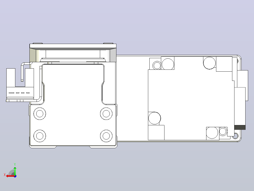 滚珠丝杠直线轴内置导轨TPA-GCR-40-1210C-L400-MR-M10-N3后视图