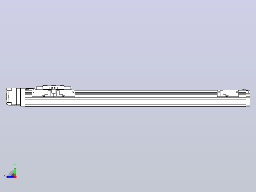 滚珠丝杠直线轴内置导轨TPA-GCR-40-1210C-L400-MR-M10-N3右视缩略图
