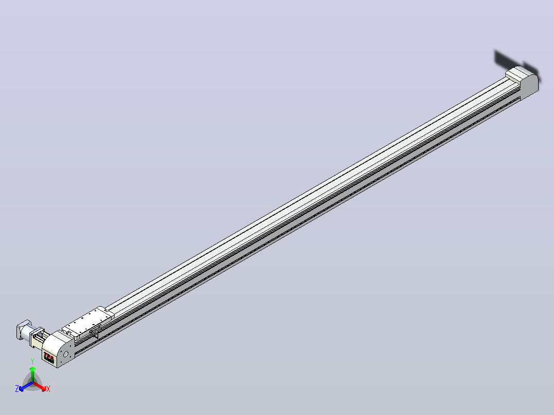 带式直线轴半闭式TPA-ONB-80-170-L2150-DL-J60-N3主视图