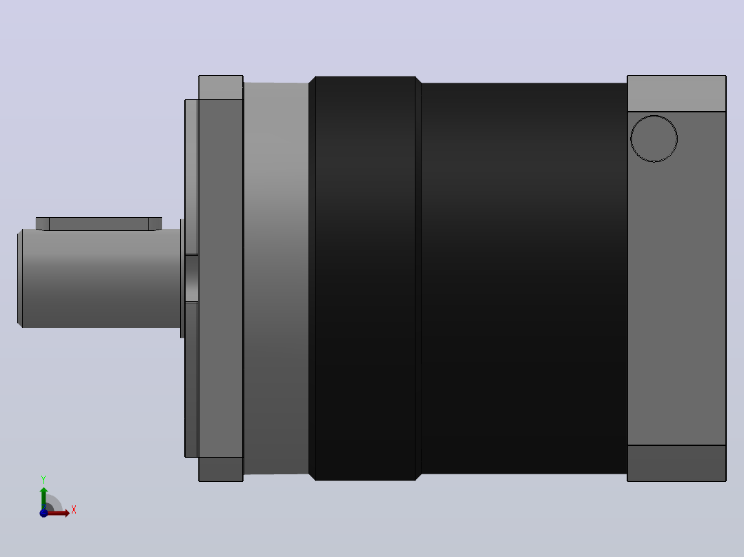 PF90精密行星减速机[PF-90-L1／3]右视图