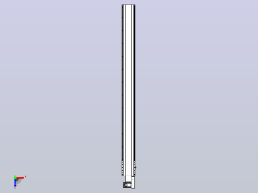 皮带直线轴半封闭可选导轨TPA-HNB-202D-140-L2300-MR-C-P75-N3俯视缩略图