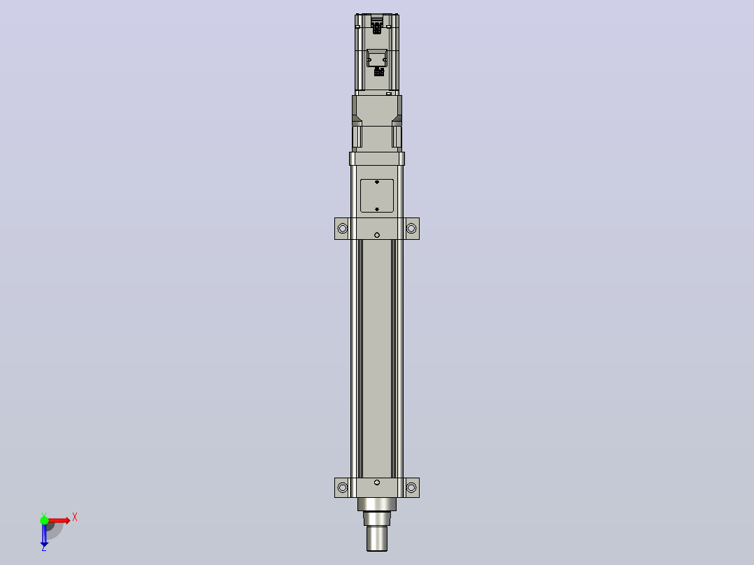 轻载电动缸TPA-ESR80-2510C-L300-M-LB-W-P75-JX-C3俯视图