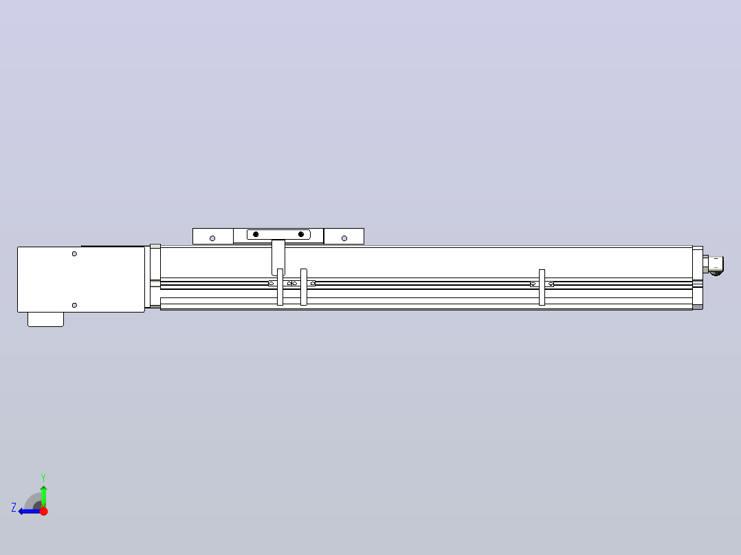MCB14无尘皮带滑台[MCB14-L40-300-R-P20-C3]右视图