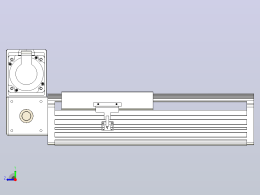 皮带直线轴半封闭可选导轨TPA-HNB-202D-140-L100-LU-C-P75-N3右视缩略图