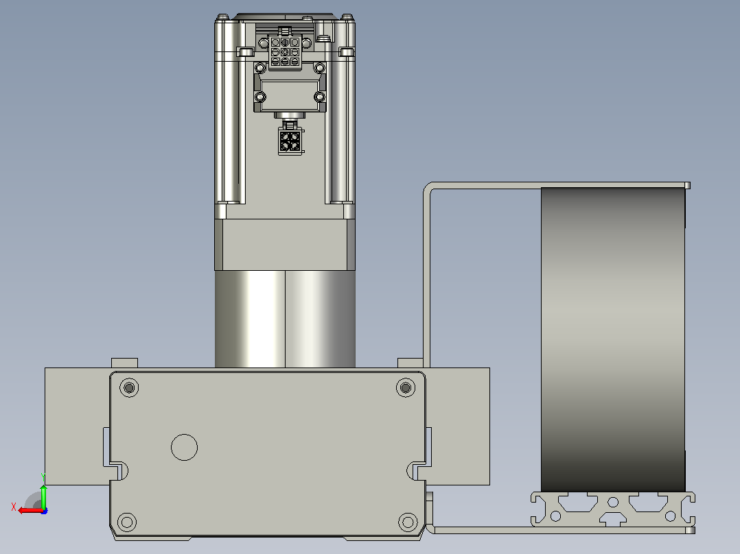 TM14F-L3-1000-BC-T400W-A2-MB-3M齿轮齿条型后视图