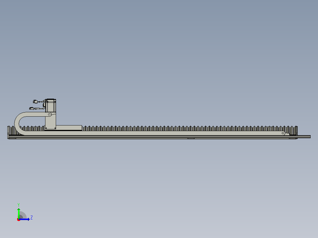 TM14F-L3-1000-BC-T400W-A2-MB-3M齿轮齿条型左视图