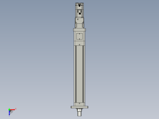 轻载电动缸TPA-ESR100-3210C-L400-M-FA-W-P75-JX-C3俯视缩略图