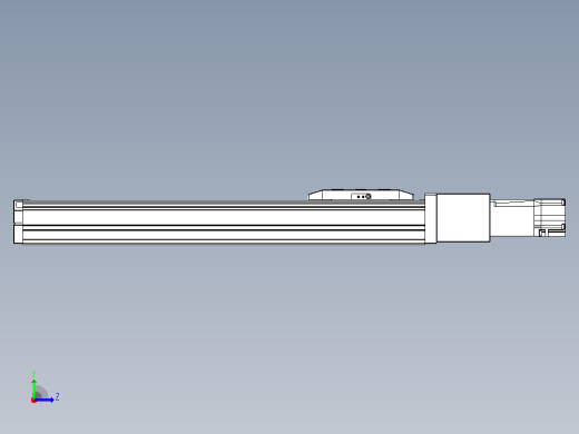 滚珠丝杠直线轴内置导轨TPA-GCR-50-1210C-L300-M-M10-N3左视缩略图