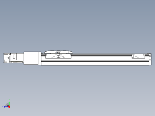 滚珠丝杠直线轴内置导轨TPA-GCR-50-1210C-L300-M-M10-N3右视缩略图