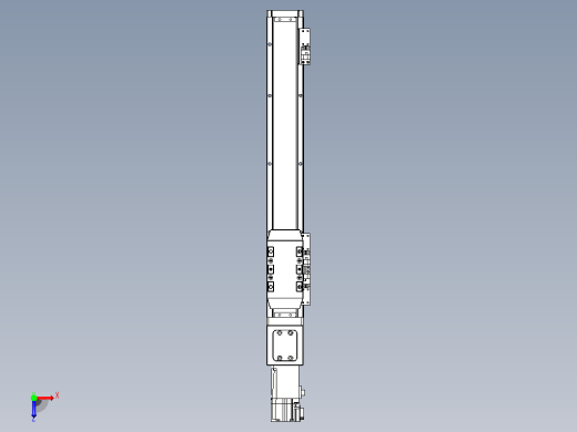 滚珠丝杠直线轴内置导轨TPA-GCR-50-1210C-L300-M-M10-N3俯视缩略图