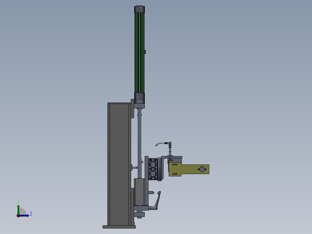翻转机构左视图