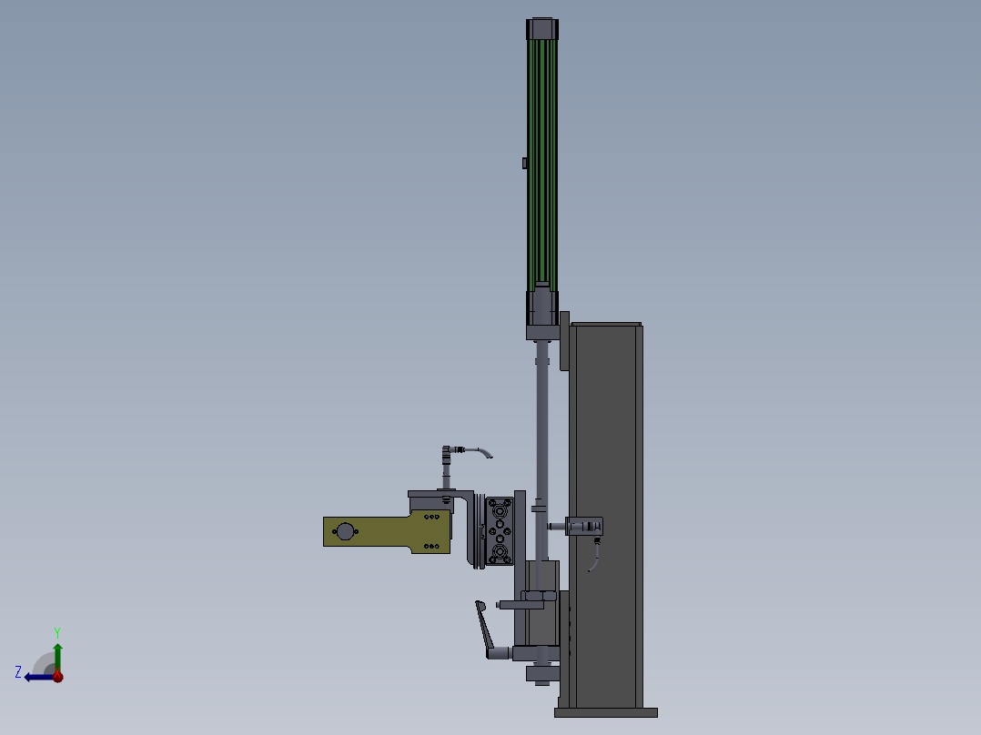 翻转机构右视图
