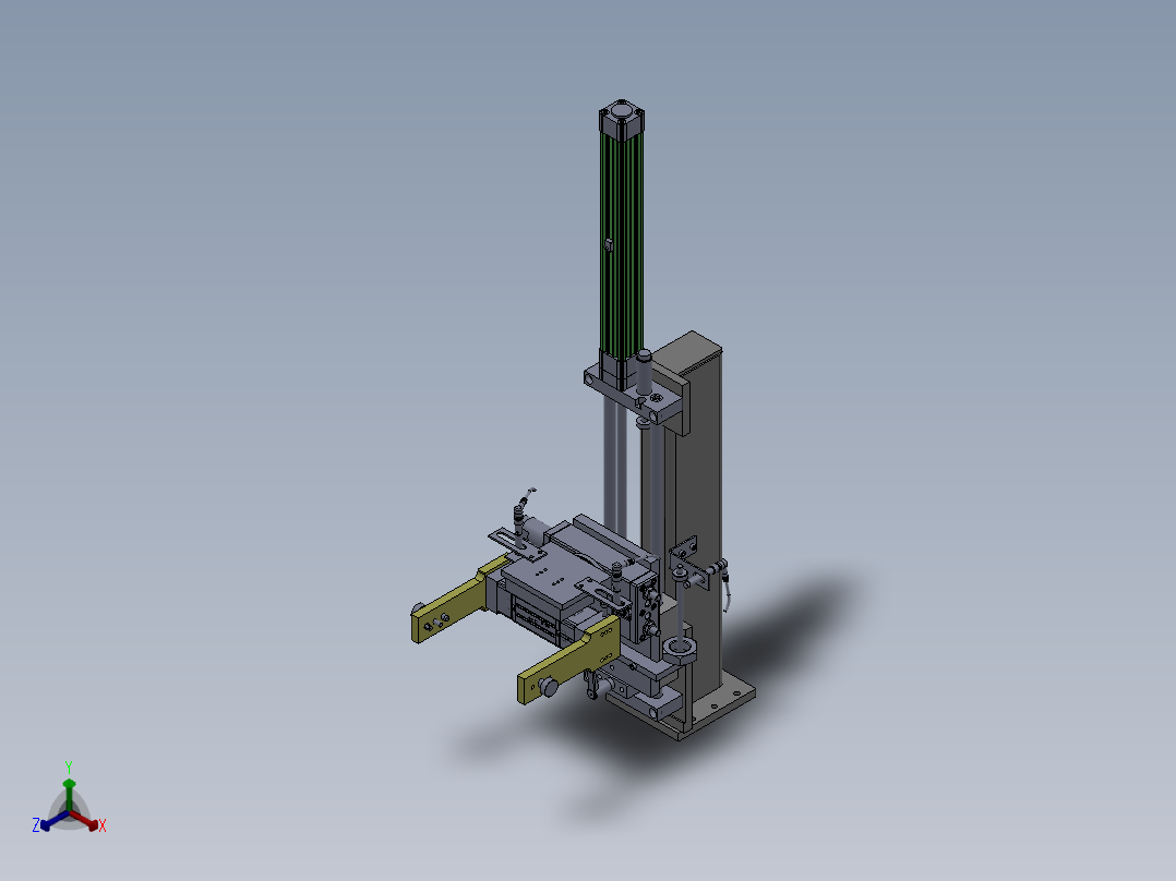 翻转机构正等轴测图