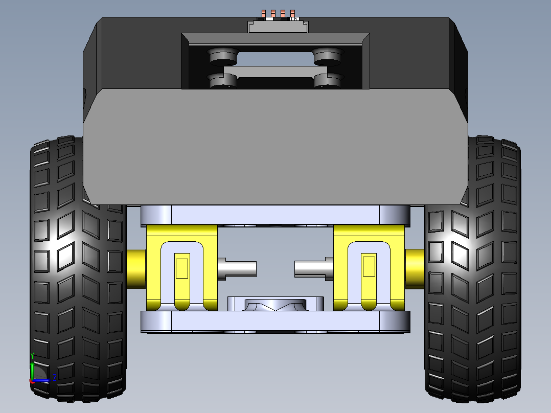 Cybertrack stm32小车模型左视图